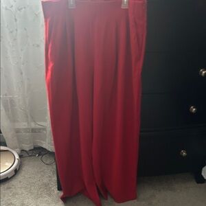 H&M Red Wide Leg Pants